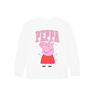 Afbeelding van Peppa Pig Trui Speelse Meisjes Sweatshirt Zachte Katoenen Wit 104