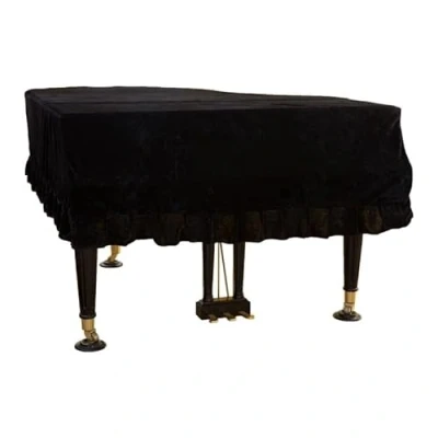 Afbeelding van Grand Piano Cover Stof Beschermhoes Fluwelen Zachte Klassieke Universele Vleugelhoes, Wasbaar met Volledige Driehoek Cover, Beschermen tegen en Krassen