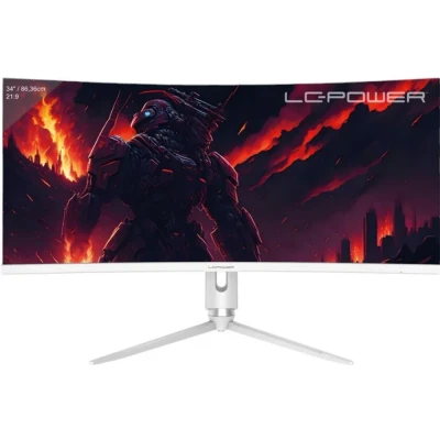 Afbeelding van LC Power M34 Q C PRO computer monitor 86,4 cm (34 ) 3440 x 1440 Pixels UltraWide Quad HD Grijs