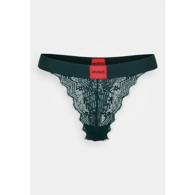 Afbeelding van HUGO dames String van kant in de kleur Donkergroen, maat: XS