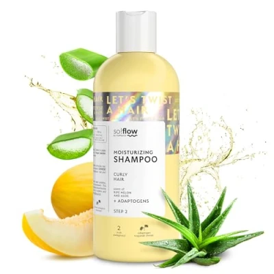 Afbeelding van So!Flow Krul Definiërende Shampoo met Citrus &amp; Astragalus Extracten Perfecte Verzorgingsoplossing voor Krullend Haar, Verrijkt Voedingsrijke Botanische ingrediënten Glans en Elasticiteit