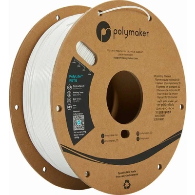 Afbeelding van Polymaker PolyLite PETG (PETG, Transparant), 3D print filamenten, Transparant