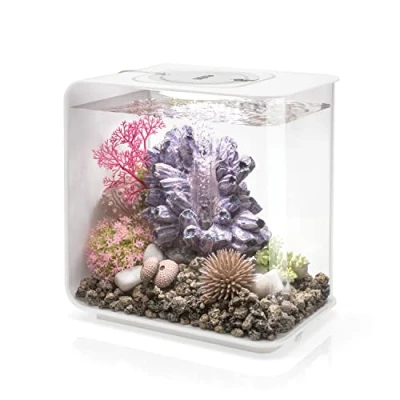 Afbeelding van BiOrb FLOW 15 LED aquarium, liter complete set met verlichting en gepatenteerd filtersysteem, acryl wastafel in wit