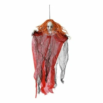 Afbeelding van Halloween/horror thema hang decoratie spook/geest/skelet met LED licht griezel pop 220 cm Feestdecoratievoorwerp