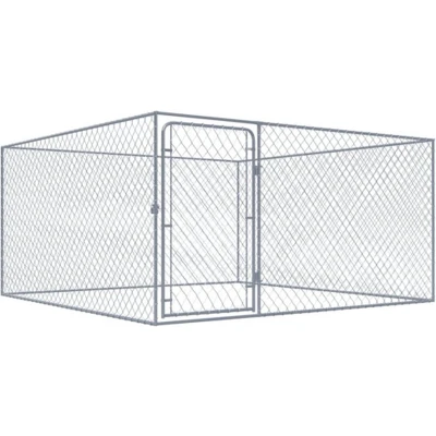Afbeelding van vidaXL Hondenkennel voor buiten 2x2x1 m gegalvaniseerd staal