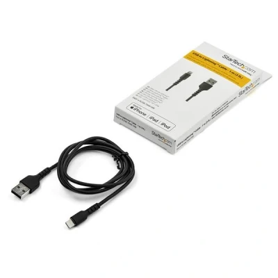 Afbeelding van StarTech.com 1m USB naar Lightning kabel Apple MFi gecertificeerd zwart