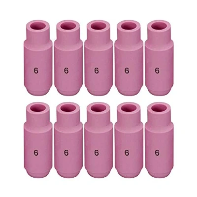 Afbeelding van RIVERWELD TIG Aluminiumoxide Nozzles Shield Cup 10N48 6# D9.5 x 47mm Fit DB PTA SR WP 17 18 26 Lastoorts Accessoires 10pk