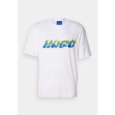 Afbeelding van HUGO Napolux Tshirt print, Heren, Maat: XS, White