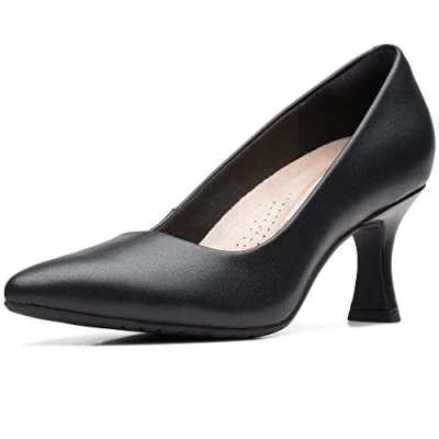 Afbeelding van Clarks Kataleyna Gem Pump, Black Leather, 41 EU, zwart leder, EU