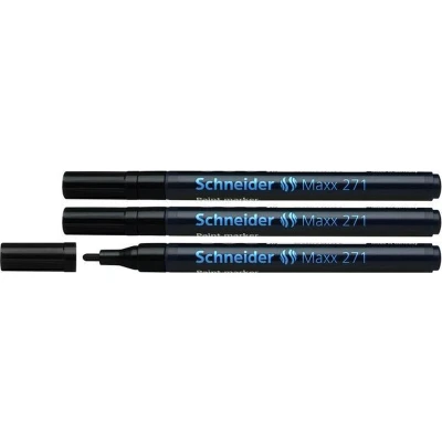 Afbeelding van Schneider lakmarker Maxx 271 1 2 mm zwart 3 stuks S 127101