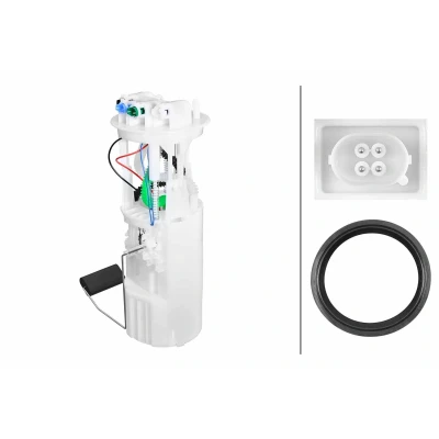 Afbeelding van HELLA 8TF 358 306 741 Brandstoftoevoereenheid Met pakking, brandstoftoevoermodule Electrisch Diesel LAND ROVER: Discovery 2