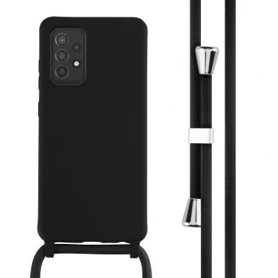 Afbeelding van Samsung Galaxy A52 (4G) Hoesje Siliconen en TPU (zacht) iMoshion Softcase/Koordhoesje/Backcover Zwart Telefoonhoesje