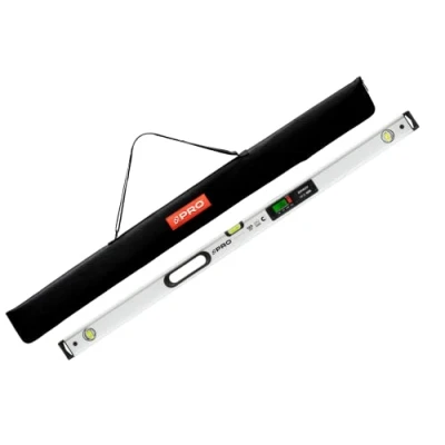 Afbeelding van PRO900 Digitale waterpas 120cm met 2 LCD displays en deksel Elektronische geheugen voor maximaal 19 resultaten IP65 bescherming kleur wit