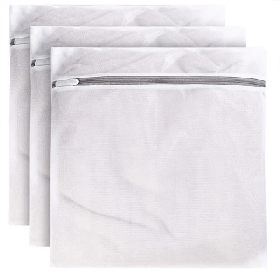 Afbeelding van 3 stuks wasnetten voor wasmachine, waszakken, met ritssluiting, waszak wasmachine blouses, beha&#039;s, ondergoed, beddengoed, mantels, textiel, 50 x 60 cm