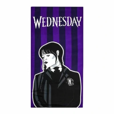 Afbeelding van Strandhanddoek Wednesday Zwart 70 x 140 cm
