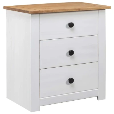 Afbeelding van Nachtkastje Panama Range 46x40x57 cm grenenhout wit
