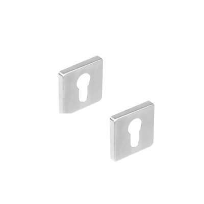 Afbeelding van Intersteel Profielcilinderplaat RVS met nokken vierkant 53x53x8 mm