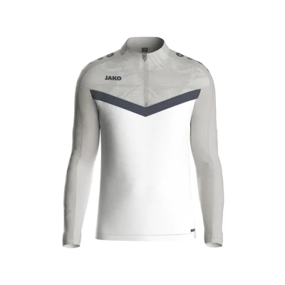 Afbeelding van JAKO Ziptop Iconic rood/wijnrood L wit/zachtgrijs/antra light / 164
