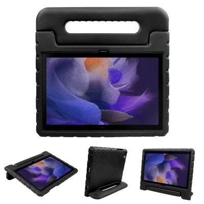 Afbeelding van Samsung Galaxy Tab A8 Hoes: iMoshion Kidsproof Backcover met handvat Shockproof/Valbescherming Softcase,Backcover Zwart Siliconen En TPU (