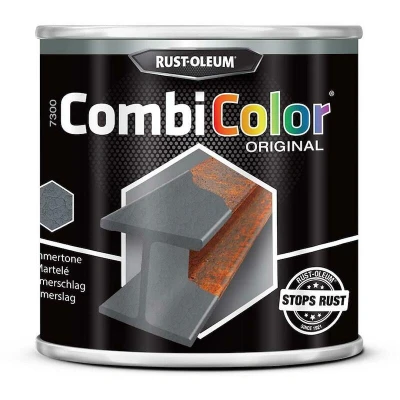 Afbeelding van rust oleum combicolor original hamerslag donkergrijs 250 ml