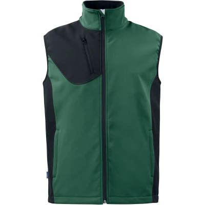 Afbeelding van ProJob 3702 SOFTSHELL BODYWARMER 643702 woudgroen 5XL