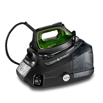 Afbeelding van Rowenta DG9248 Silence Steam Pro stoomstrijkijzerstation 2800 Watt Extra stoomstoot: 620 g/min. Tankinhoud: 1300 ml zwart/groen