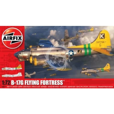Afbeelding van 1:72 Airfix 08017B Boeing B17G Flying Fortress Plane Plastic Modelbouwpakket