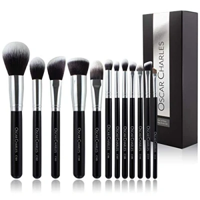 Afbeelding van Set van make upkwasten Oscar Charles: 12 luxe professionele