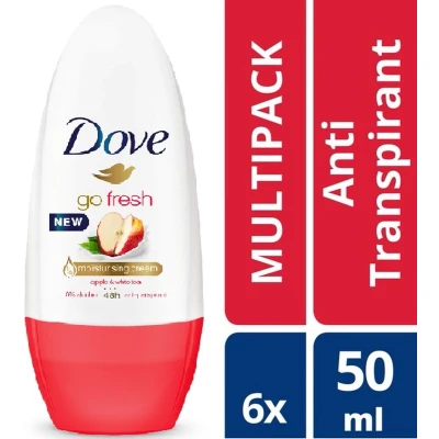 Afbeelding van 6x Dove Apple &amp; White Tea Deoroller 50ml kopen? Nu in de aanbieding bij