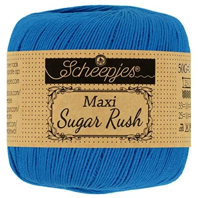 Afbeelding van Scheepjes Maxi Sugar Rush 201 Electric Blue Garen 10x50g