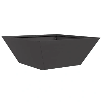 Afbeelding van vidaXL Metalen Plantenbak Zwart Metaal 40 x 15 cm Duurzaam