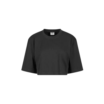 Afbeelding van Urban Classics Heavy Oversized Cropped Tshirt basic, Dames, Maat: XS, Black