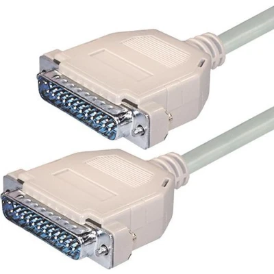 Afbeelding van Seriële RS232 null modemkabel 25 pins SUB D (m) 3 meter