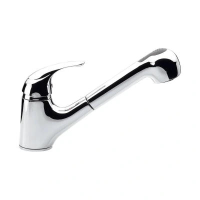 Afbeelding van Keukenmengkraan Sapho Saly 1 hendel 20 cm met Uittrekbare Spray Chroom