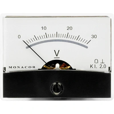 Afbeelding van Monacor 0290610 PM 2/30V draaispul inbouwinstrument, 30 V.