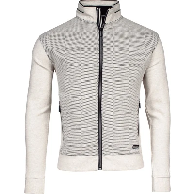 Afbeelding van Baileys vest heren katoen ecru effen 3XL Big &amp; Tall Plus Size