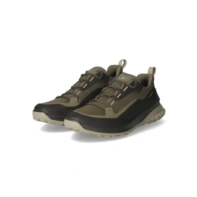 Afbeelding van ECCO Sportieve veterschoenen, Heren, Maat: 42, Khaki Leer en textiel