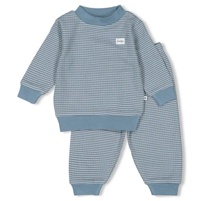 Afbeelding van Feetje Pyjama Basics Wafel Ice Blue 56 T/m 86 Maat