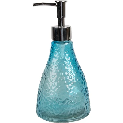 Afbeelding van Clayre &amp; Eef Zeepdispenser 400 ml Blauw Glas Zeeppompje