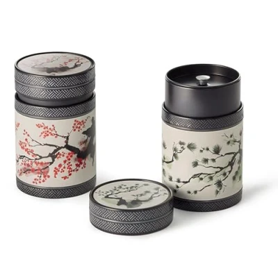 Afbeelding van Eigenart Casa Akashi set van 2 metalen blik rond met draaisluiting en een inhoud ca. 150 g