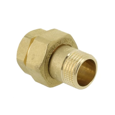 Afbeelding van Bonfix Messing 3 del recht koppeling 1 1/4&quot;x1 1/4&quot;