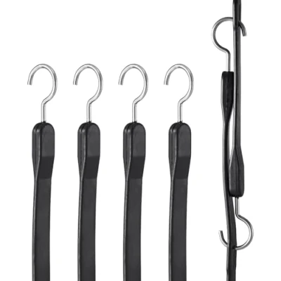 Afbeelding van VEVOR spanrubber met haak spankabel bagagerubber expander fiets 4 delig 1m
