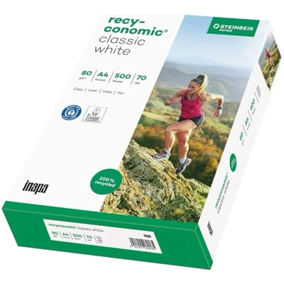Afbeelding van Papyrus 88031811 Recycling Printerpapier, 80 g/m², A4, Recyconomic Classicwhite, 500 Vellen