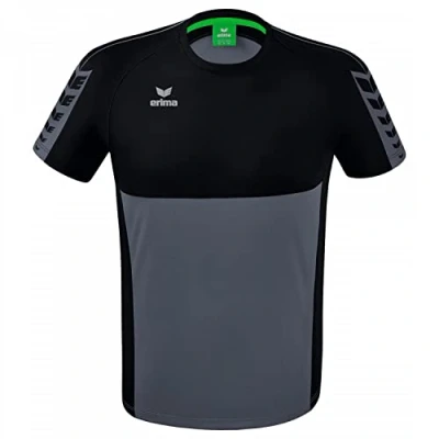 Afbeelding van Erima Six Wings T shirt slate grey/zwart