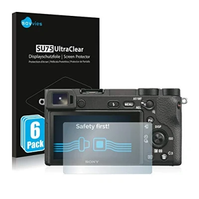 Afbeelding van Savvies Screenprotector voor Sony Alpha 6500 Folie Beschermfolie transparant (6 Stuks)