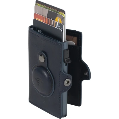 Afbeelding van Tony Perotti Furbo RFID pasjeshouder voor Air Tag met bankbiljetvak Blauw