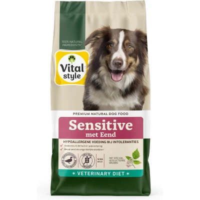 Afbeelding van Vitalstyle Sensitive Eend hondenvoer 12kg