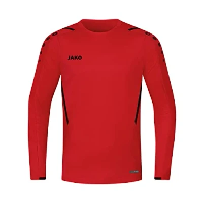 Afbeelding van JAKO Sweatshirt Uitdaging, Uniseks Volwassene, Rood Zwart, L