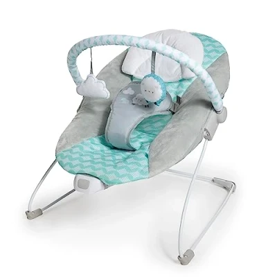 Afbeelding van Ity Deckchair Bouncity Bounce, rustgevende trillingen, speelboog met 2 speeltjes, afneembaar en wasbaar in de machine