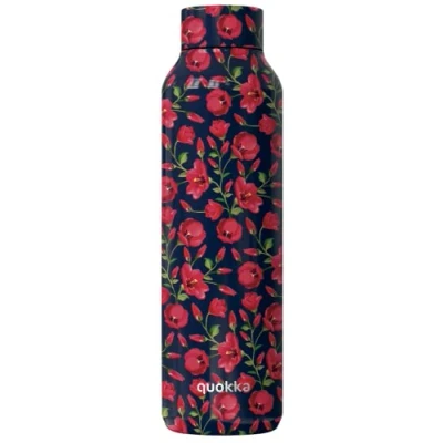 Afbeelding van Quokka Solid Tiny Tulips thermosfles, roestvrij staal, 850 ml